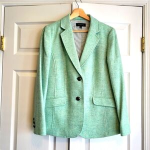 Talbots mint wool jacket size 12